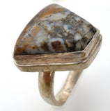Vintage Moss Agate Ring Size 9 - The Jewelry Lady's Store