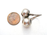 Vintage Sterling Silver Double Orb Ring by Uncas - The Jewelry Lady's Store