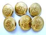 Waterbury Vintage Buttons Eagle Shield Crown - The Jewelry Lady's Store