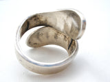 Wide Wrap Sterling Silver Ring Size 7 Vintage - The Jewelry Lady's Store